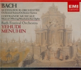 BACH - Menuhin - Quatre suites pour orchestre BWV 1066-1069