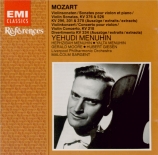 MOZART - Menuhin - Sonate pour violon et piano n°24 K.376