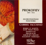 PROKOFIEV - Tacchino - Roméo et Juliette, dix arrangements pour piano d'