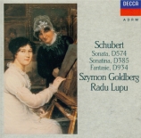 SCHUBERT - Lupu - Sonate pour piano et violon en la op.posth.162 D.574