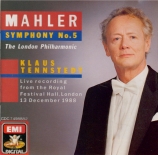 MAHLER - Tennstedt - Symphonie n°5