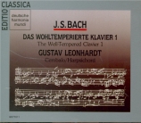 BACH - Leonhardt - Le clavier bien tempéré, Livre 1 BWV 846-869