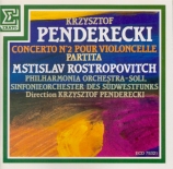 PENDERECKI - Rostropovich - Concerto pour violoncelle