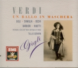 VERDI - Serafin - Un ballo in maschera (Un bal masqué), opéra en trois a