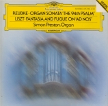 REUBKE - Preston - Sonate pour orgue en ut mineur 'Der 94ste Psalm'