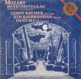 MOZART - Kremer - Divertimento pour trio à cordes en mi bémol majeur K.5