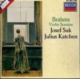 BRAHMS - Suk - Sonate pour violon et piano n°1 en sol majeur op.78