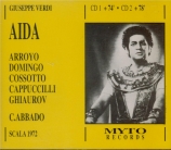 VERDI - Abbado - Aida, opéra en quatre actes Live Scala di Milano 10 - 04 - 1972