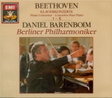 BEETHOVEN - Barenboim - Concerto pour piano n°1 en ut majeur op.15