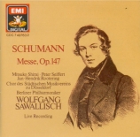 SCHUMANN - Sawallisch - Missa sacra, pour chur à quatre voix avec orche
