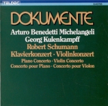 SCHUMANN - Michelangeli - Concerto pour piano et orchestre en la mineur