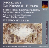 MOZART - Walter - Le nozze di Figaro (Les noces de Figaro), opéra bouffe Live MET 18 - 8 - 1937