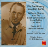 MOZART - Steiner - Die Entführung aus dem Serail (L'enlèvement au sérail live Radio Berlin, 24 - 10 - 1937