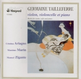 TAILLEFERRE - Ariagno - Trio pour piano, violon et violoncelle