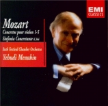 MOZART - Menuhin - Concertos pour violon (intégrale)