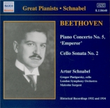 BEETHOVEN - Schnabel - Concerto pour piano n°5 en mi bémol majeur op.73
