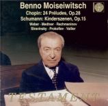 CHOPIN - Moiseiwitsch - Vingt-quatre préludes pour piano op.28