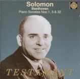 BEETHOVEN - Solomon - Sonate pour piano n°1 op.2 n°1