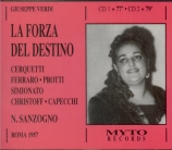 VERDI - Sanzogno - La forza del destino, opéra en quatre actes (version