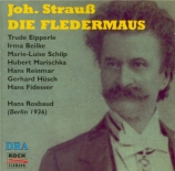 STRAUSS - Rosbaud - Die Fledermaus (La chauve-souris), opérette WoO RV.5