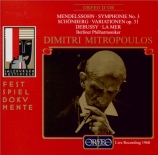 MENDELSSOHN-BARTHOLDY - Mitropoulos - Symphonie n°3 en la mineur op.56 '