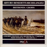 BEETHOVEN - Michelangeli - Concerto pour piano n°5 en mi bémol majeur op