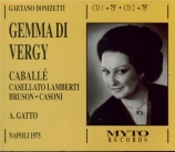 DONIZETTI - Gatto - Gemma di Vergy (Live Napoli 12 - 12 - 1975) Live Napoli 12 - 12 - 1975
