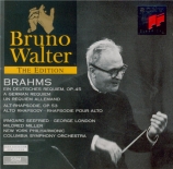 BRAHMS - Walter - Ein deutsches Requiem (Un Requiem allemand), pour soli