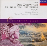 LEHAR - Schönherr - Der Zarewitsch (Le tsarevitch) : extraits