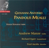 PANDOLFI-MEALLI - Manze - Sonates pour violon