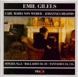 WEBER - Gilels - Sonate pour piano n°2 op.39