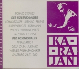 STRAUSS - Karajan - Der Rosenkavalier (Le chevalier à la rose), opéra op + Final de l'acte 1, Salzbourg, 1960