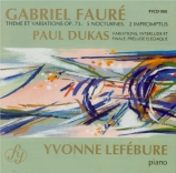 FAURE - Lefébure - Thème et variations pour piano en ut dièse mineur op