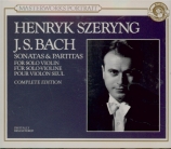 BACH - Szeryng - Sonates et partitas pour violon seul BWV 1001-1006
