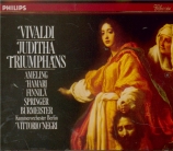 VIVALDI - Negri - Juditha triumphans devicta Holofernes barbarie, orator