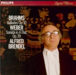 BRAHMS - Brendel - Quatre ballades pour piano op.10 'Edward'