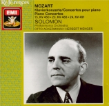 MOZART - Solomon - Concerto pour piano et orchestre n°15 en si bémol maj
