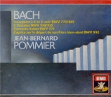 BACH - Pommier - Inventions à 2 voix BWV 772-786