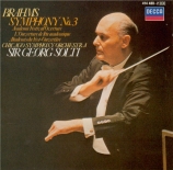 BRAHMS - Solti - Symphonie n°3 pour orchestre en fa majeur op.90