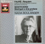 FAURE - Boulanger - Requiem pour voix, orgue et orchestre en ré mineur o
