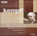 BRAHMS - Kempff - Klavierstück (romance) pour piano en fa majeur op.118