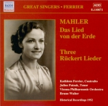 MAHLER - Ferrier - Das Lied von der Erde (Le chant de la terre), pour té