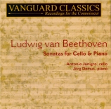BEETHOVEN - Janigro - Sonate pour violoncelle et piano n°1 op.5 n°1