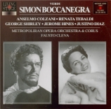 VERDI - Colzani - Simon Boccanegra, opéra en trois actes live MET 30 - 1 - 1965