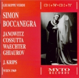 VERDI - Krips - Simon Boccanegra, opéra en trois actes Live, Wien 28 - 03 - 1969