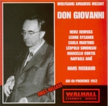 MOZART - Rosbaud - Don Giovanni (Don Juan), dramma giocoso en deux actes live Aix-en-Provence, 18 - 7 - 1952