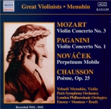 MOZART - Menuhin - Concerto pour violon et orchestre n°3 en sol majeur K