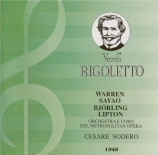 VERDI - Sodero - Rigoletto, opéra en trois actes (Live, MET 29 - 12 - 1945) Live, MET 29 - 12 - 1945