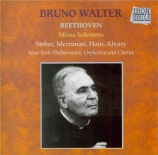 BEETHOVEN - Walter - Missa Solemnis op.123