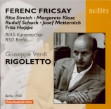 VERDI - Fricsay - Rigoletto, opéra en trois actes (Chanté en allemand) Chanté en allemand